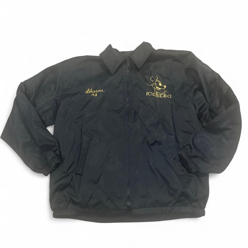 Vintage Rare Iceberg x Disney Reversible Mickey Mouse Black Gold Jacket XL